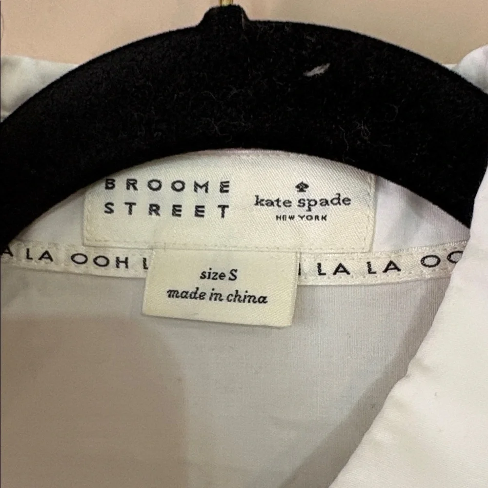 Kate Spade | Broome Street Cotton Poplin Eyelet Button Down Size Small